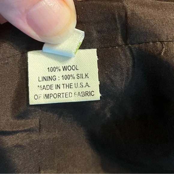 CHARLES CHANG-LIMA Classic Wool Top Coat Size 8 - Picture 8 of 11